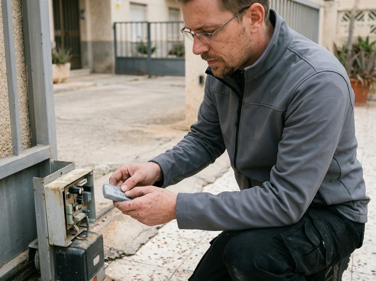 Automatismos de puertas en Alicante: conexión de la placa de control