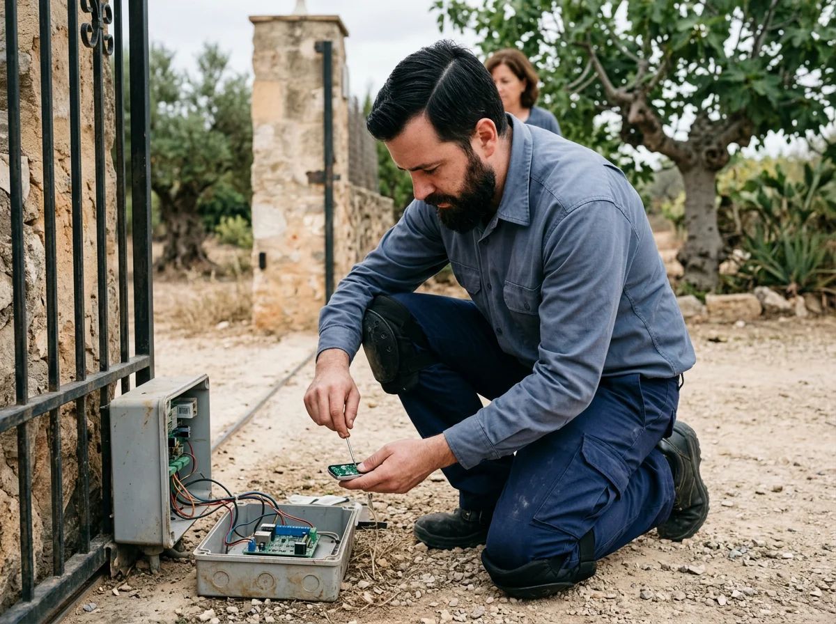 Automatismos de puertas en Sax: programación de un mando