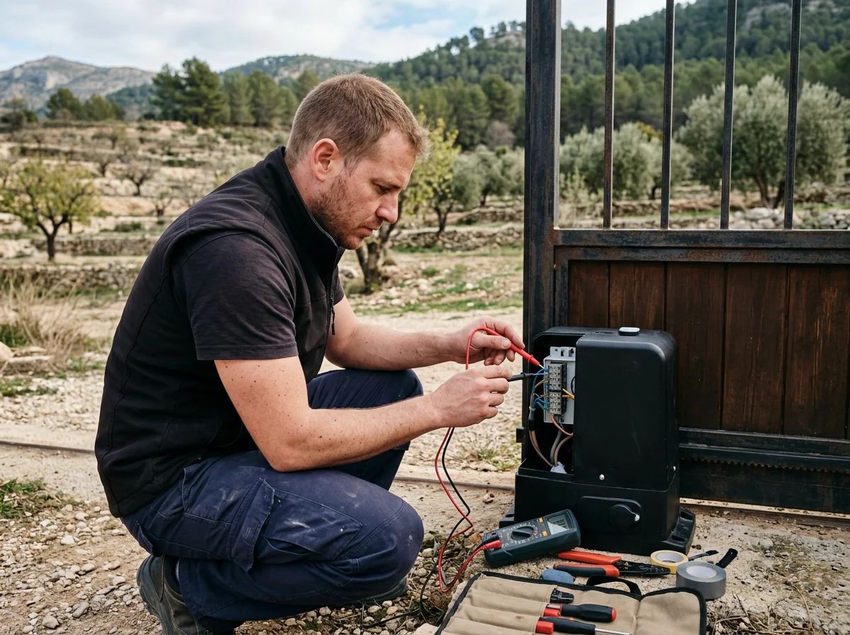 Automatismos de puertas en Aigües: medición del cableado del motor