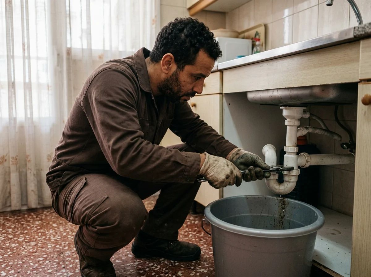 Desatascos en Salinas: desmontaje del sifón