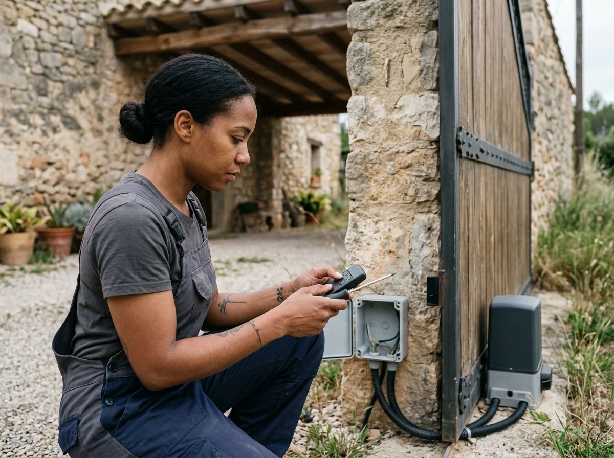 Automatismos de puertas en Lorcha: programación de un mando