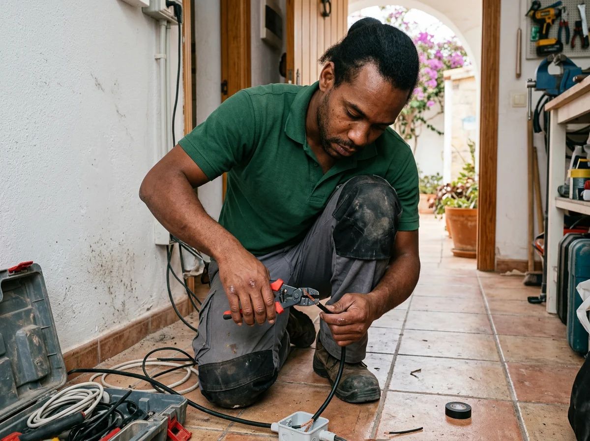 Electricistas en Benitachell: pelado de cables