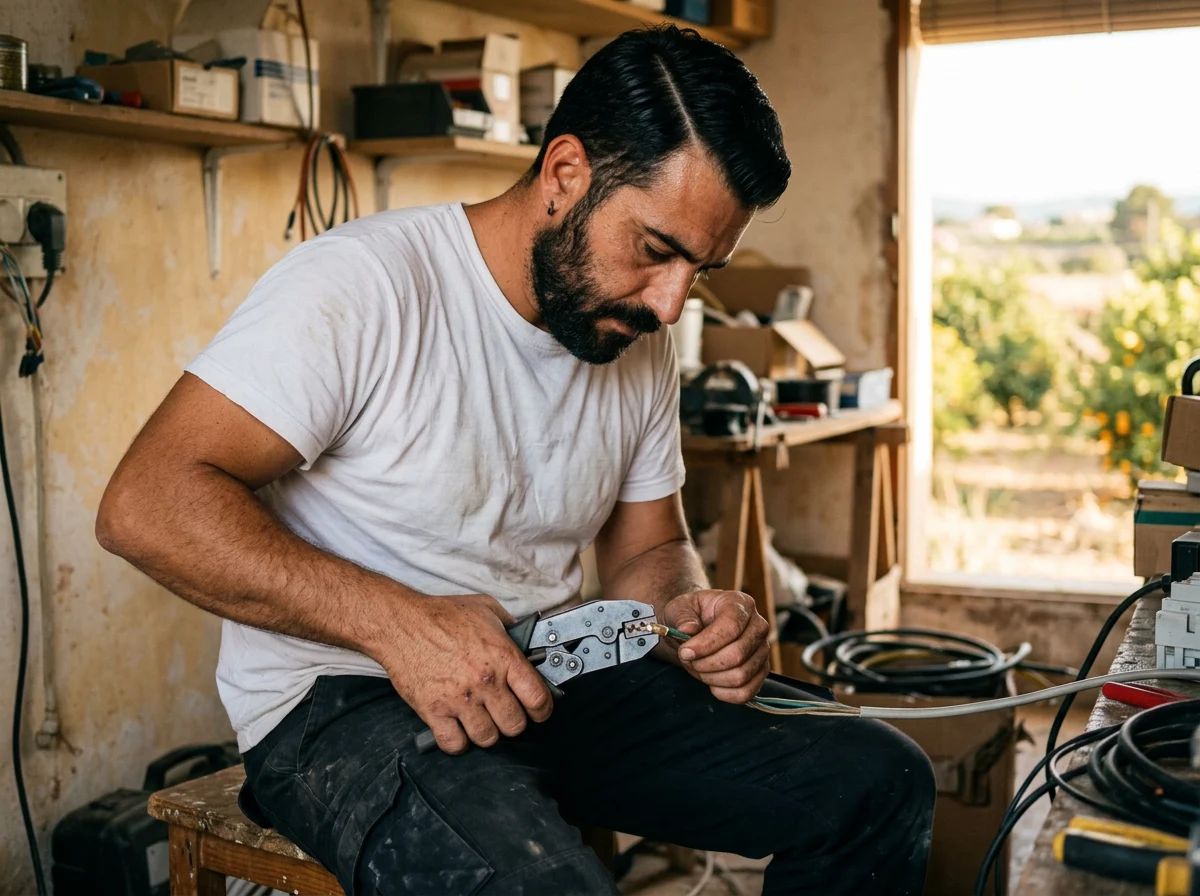 Electricistas en Dolores: crimpado de terminales