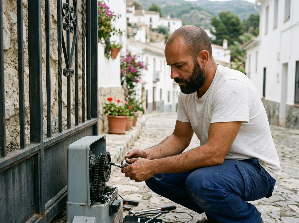 Automatismos de puertas en Ibi: engrase de los engranajes del motor