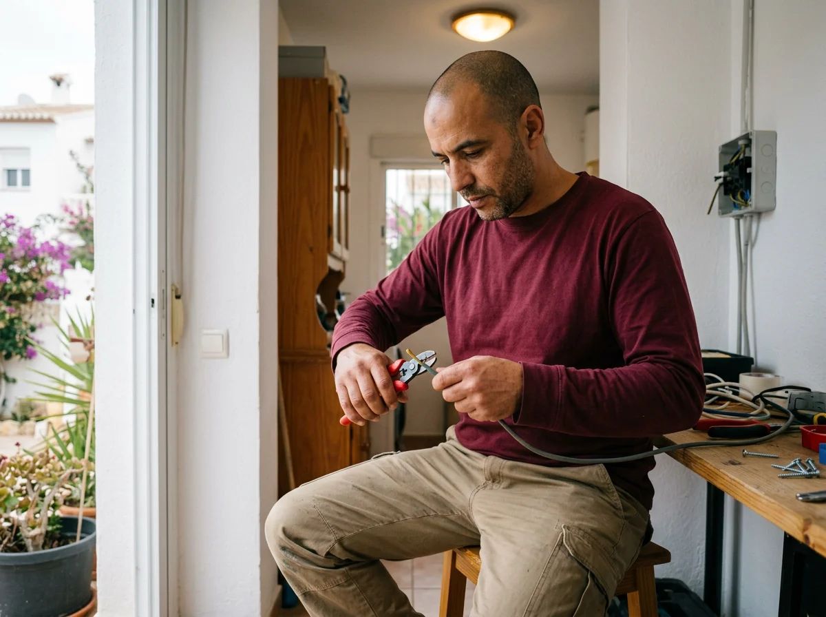 Electricistas en Teulada: pelado de cables