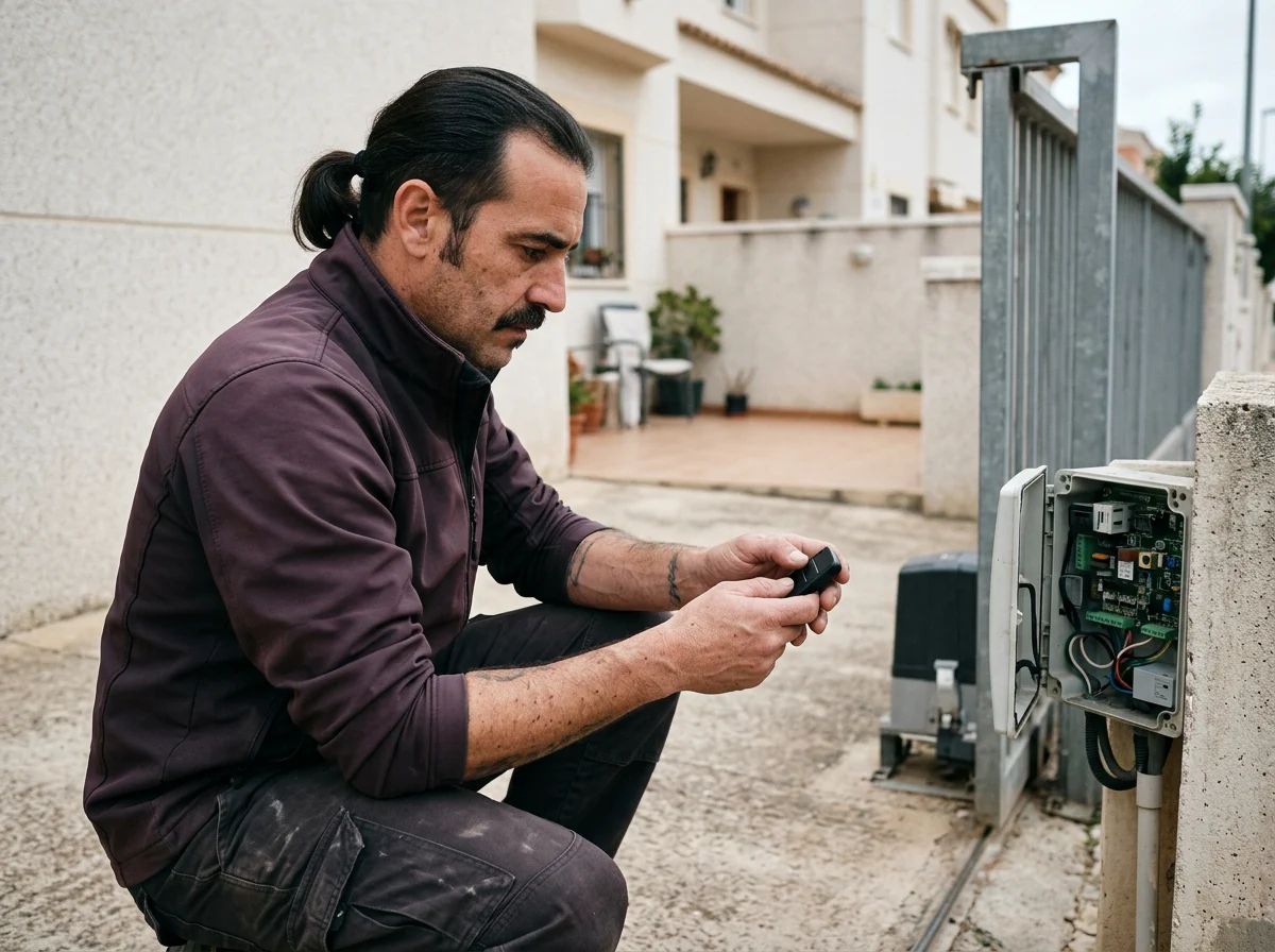 Automatismos de puertas en Crevillent: programación de un mando