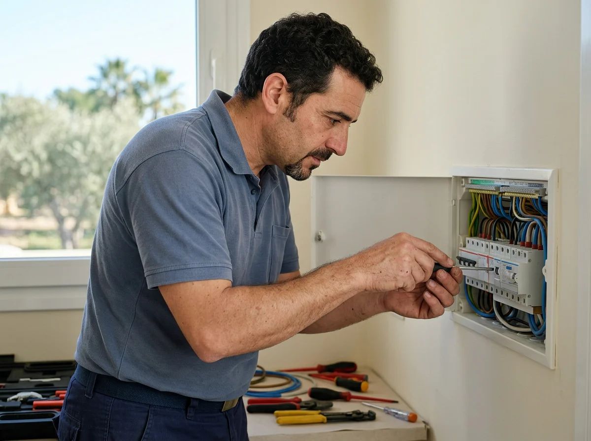 Electricistas en Catral: cuadro eléctrico ordenado