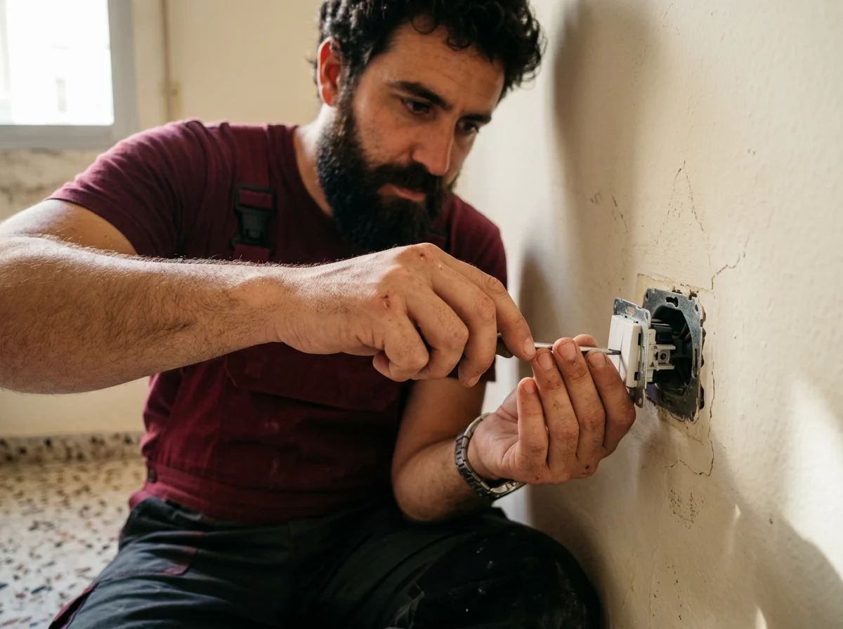 Electricistas en Petrer: montaje de un interruptor
