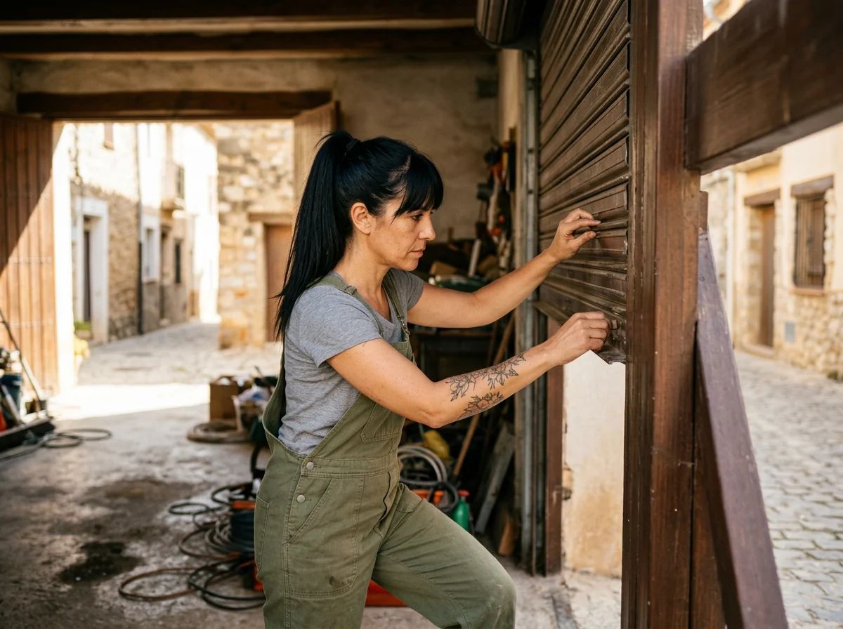 Puertas de garaje en Jijona: revisión de las lamas de una enrollable