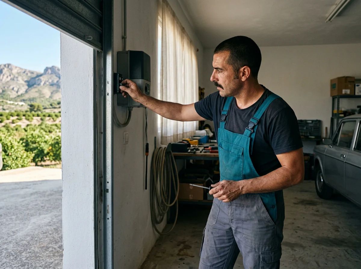 Puertas de garaje en Tormos: ajuste del recorrido del motor