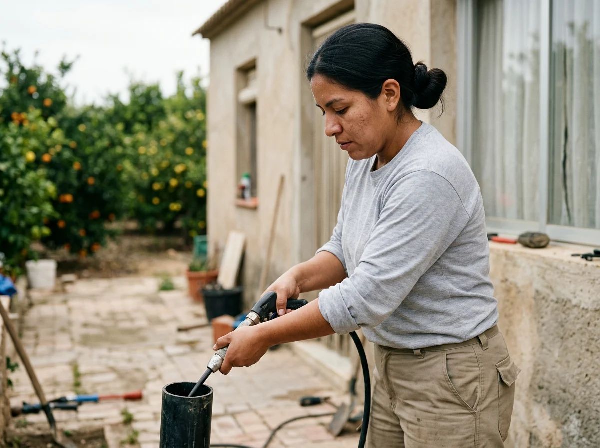 Desatascos en Redován: boquilla de agua a presión
