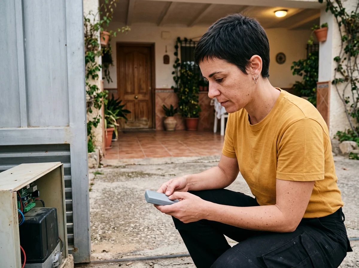 Automatismos de puertas en Cox: programación de un mando