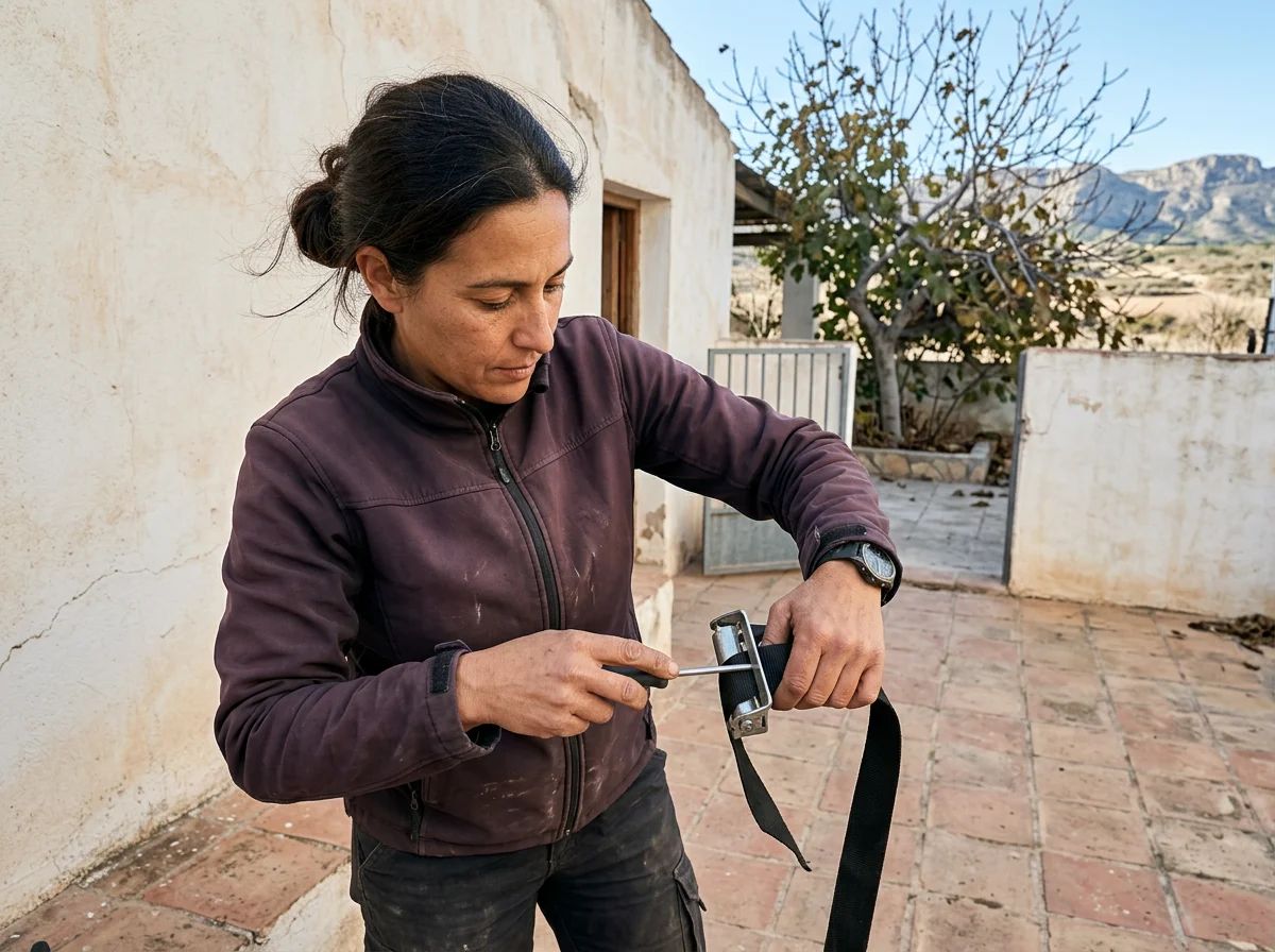 Reparación de persianas en La Romana: colocación de la cinta nueva