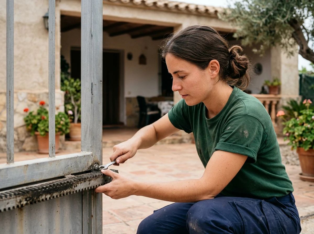 Automatismos de puertas en Daya Vieja: revisión de la cremallera y el piñón