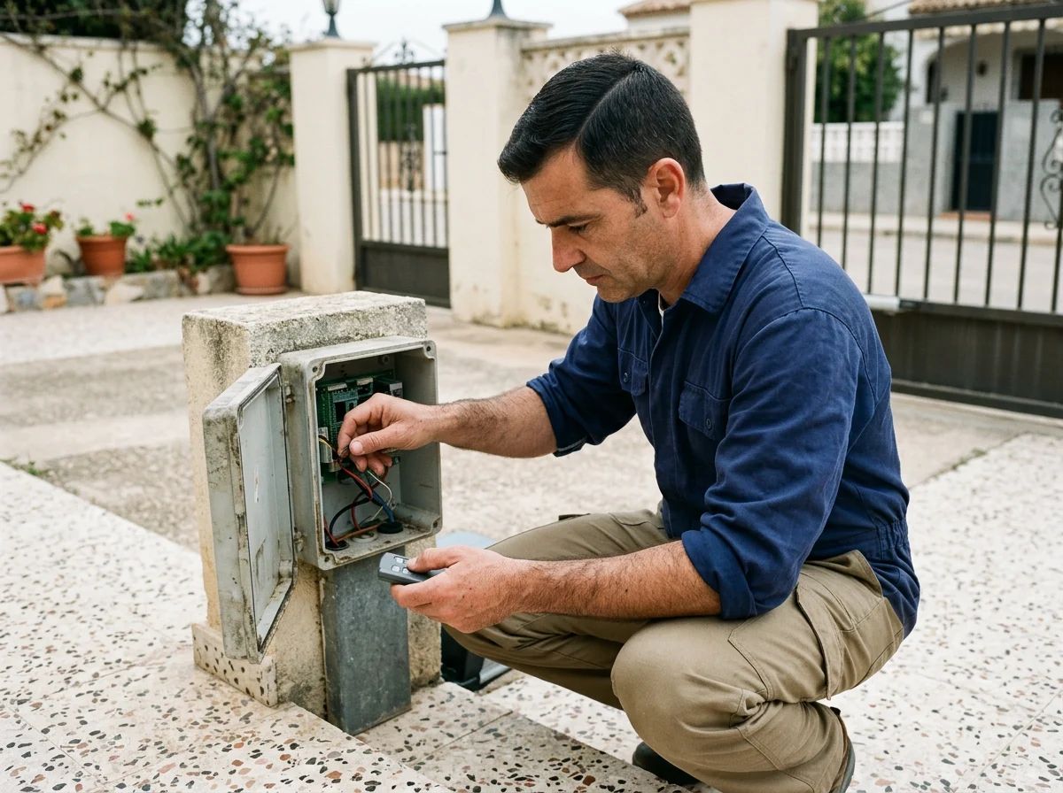 Automatismos de puertas en Pinoso: programación de un mando