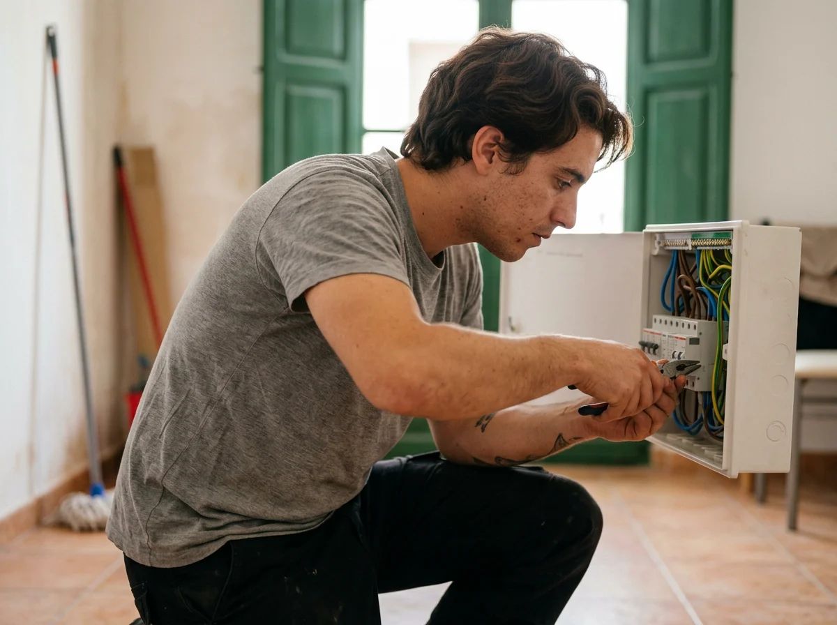 Electricistas en Benidoleig: cuadro eléctrico ordenado