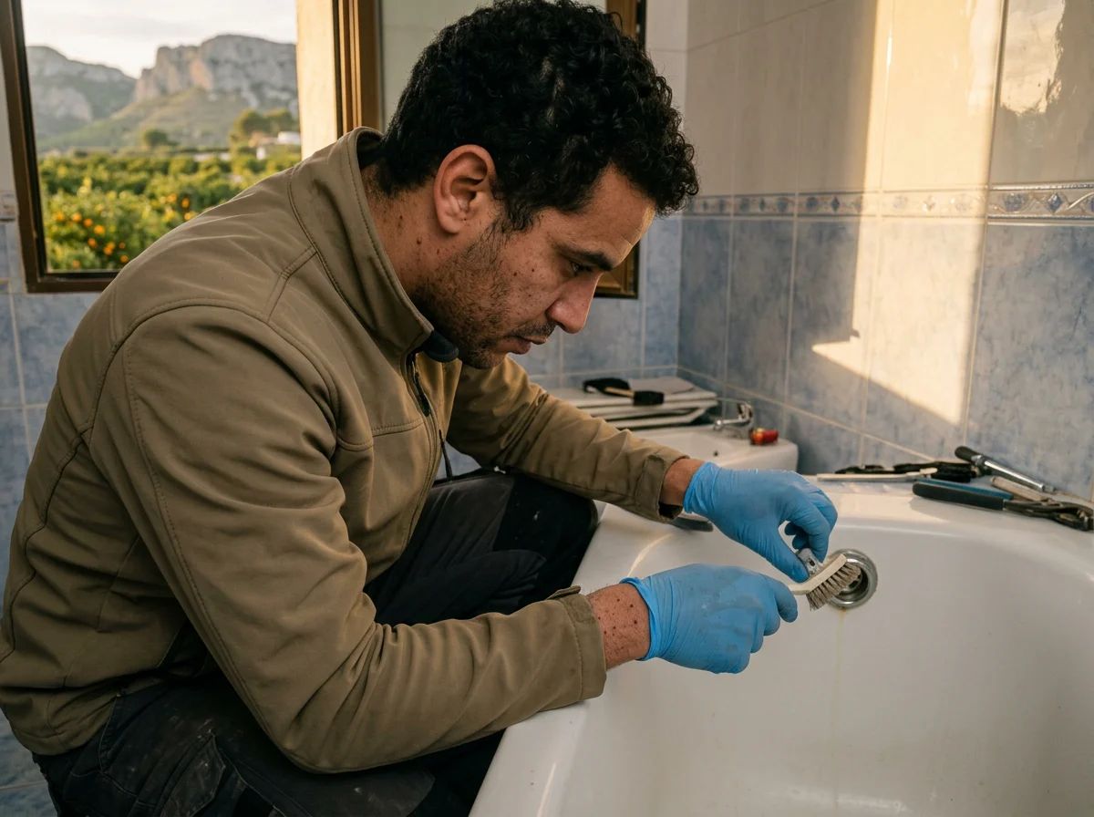 Desatascos en Sanet y Negrals: limpieza del rebosadero