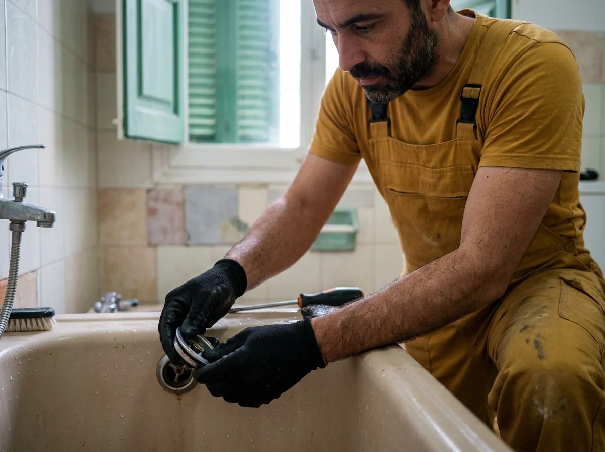 Desatascos en Llíber: limpieza del rebosadero
