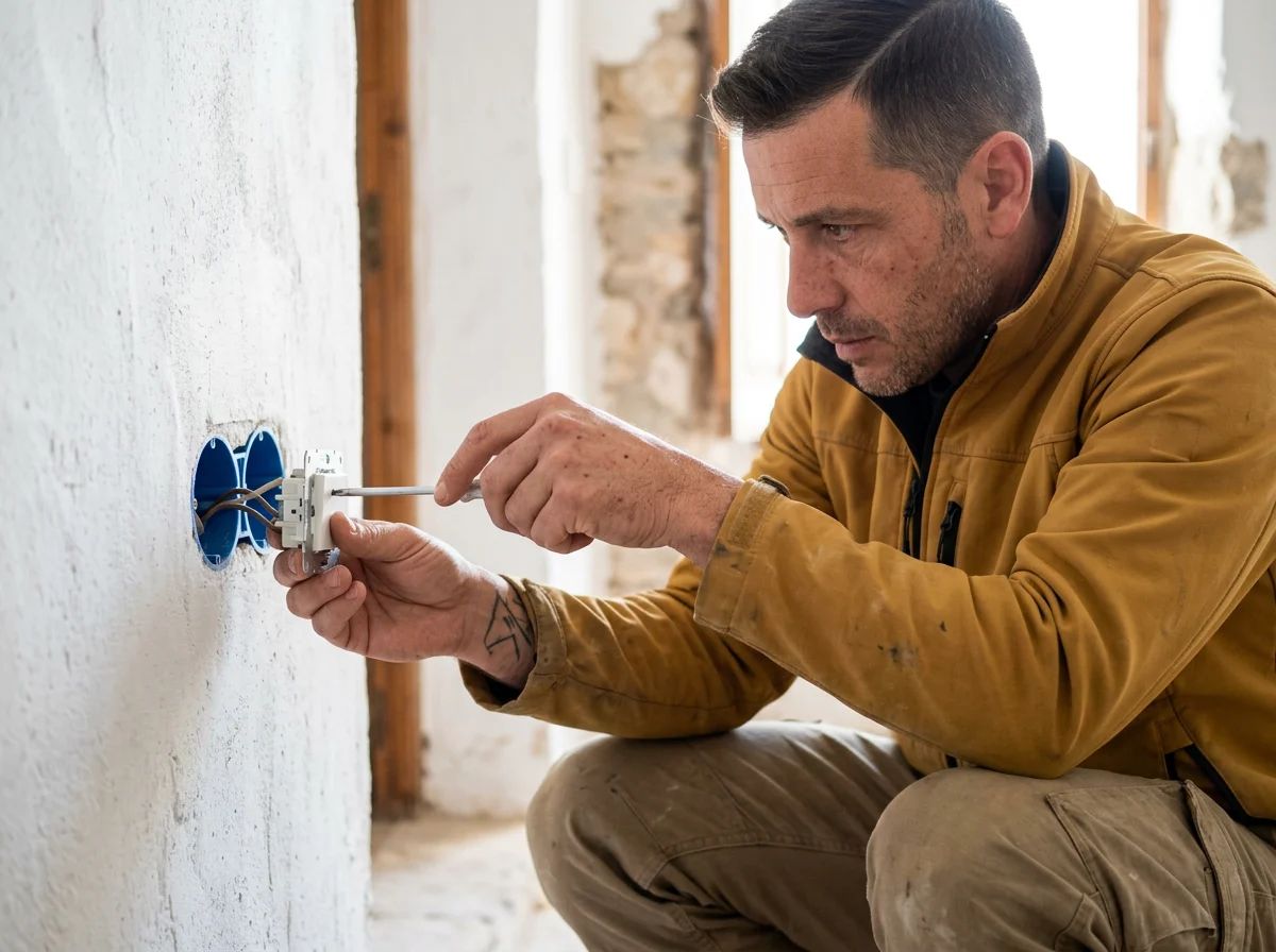 Electricistas en Dénia: montaje de un interruptor