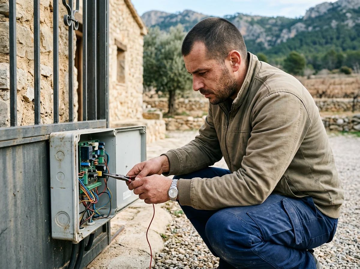 Automatismos de puertas en Beniarrés: conexión de la placa de control