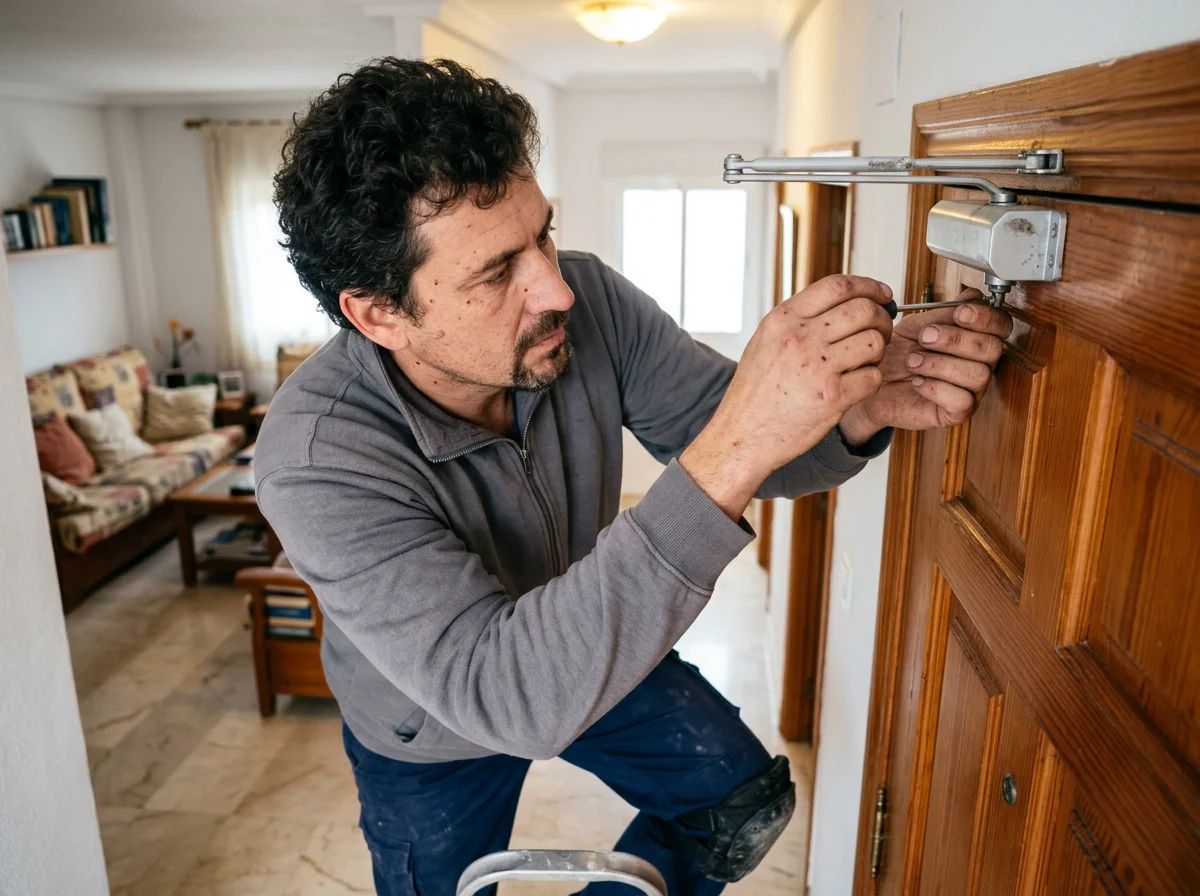 Cerrajeros en Agost: ajuste del muelle cierrapuertas