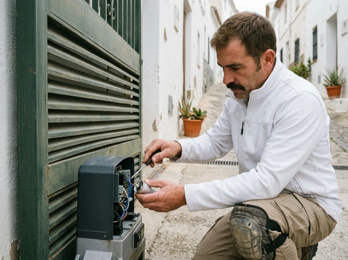 Automatismos de puertas en Busot: cambio del condensador del motor