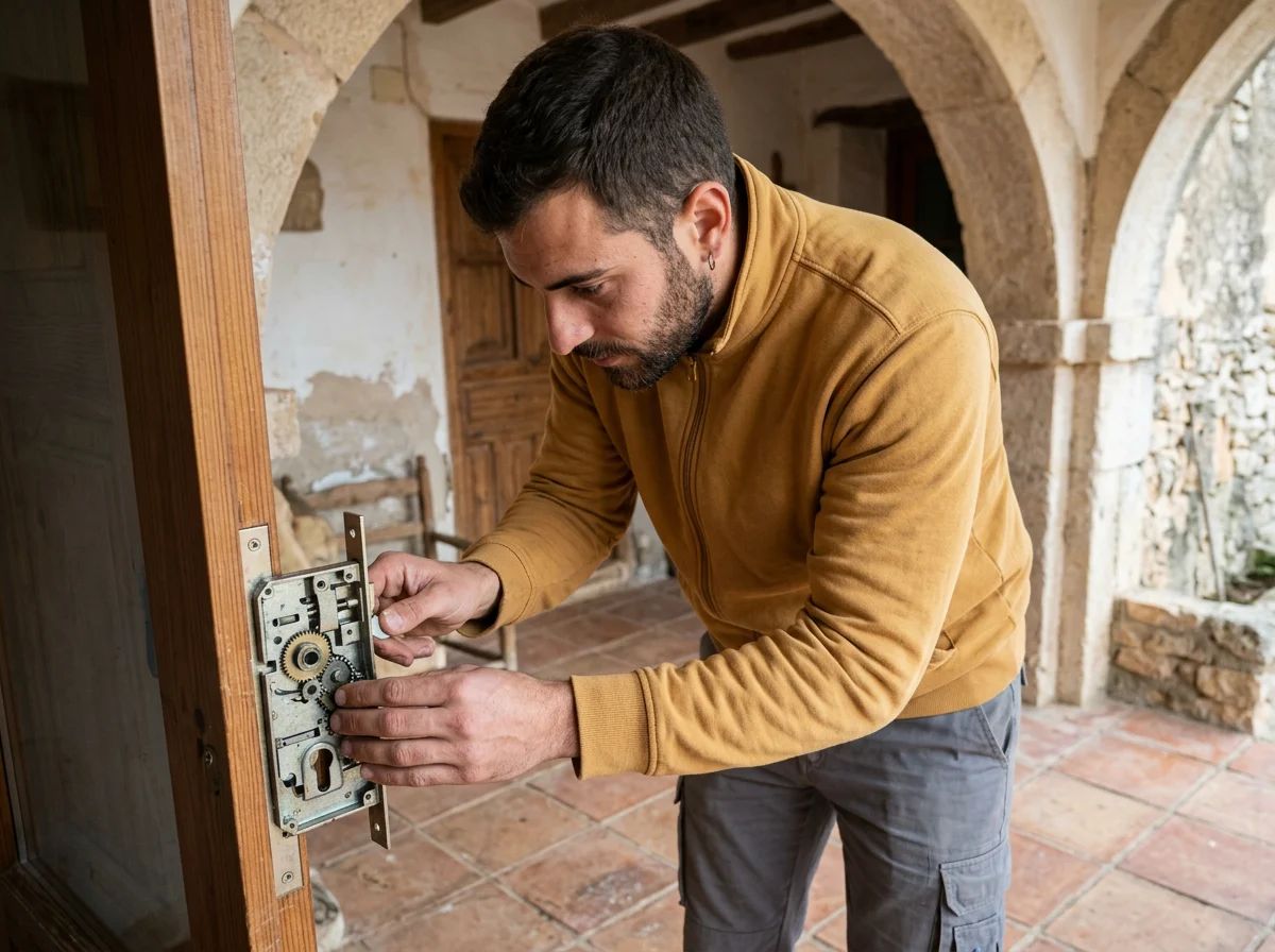Cerrajeros en Benimeli: engrase del mecanismo de una cerradura