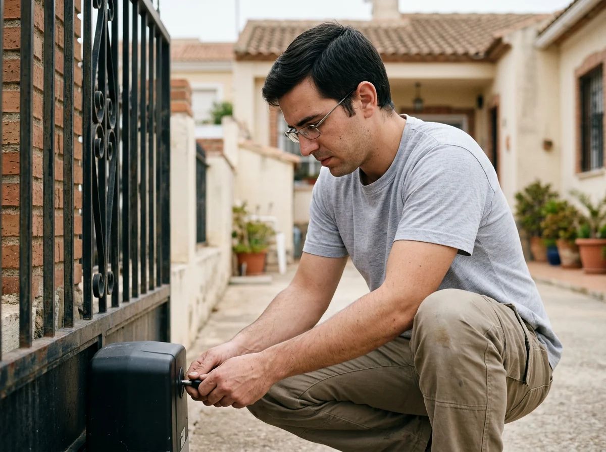 Automatismos de puertas en Petrer: desbloqueo manual del motor