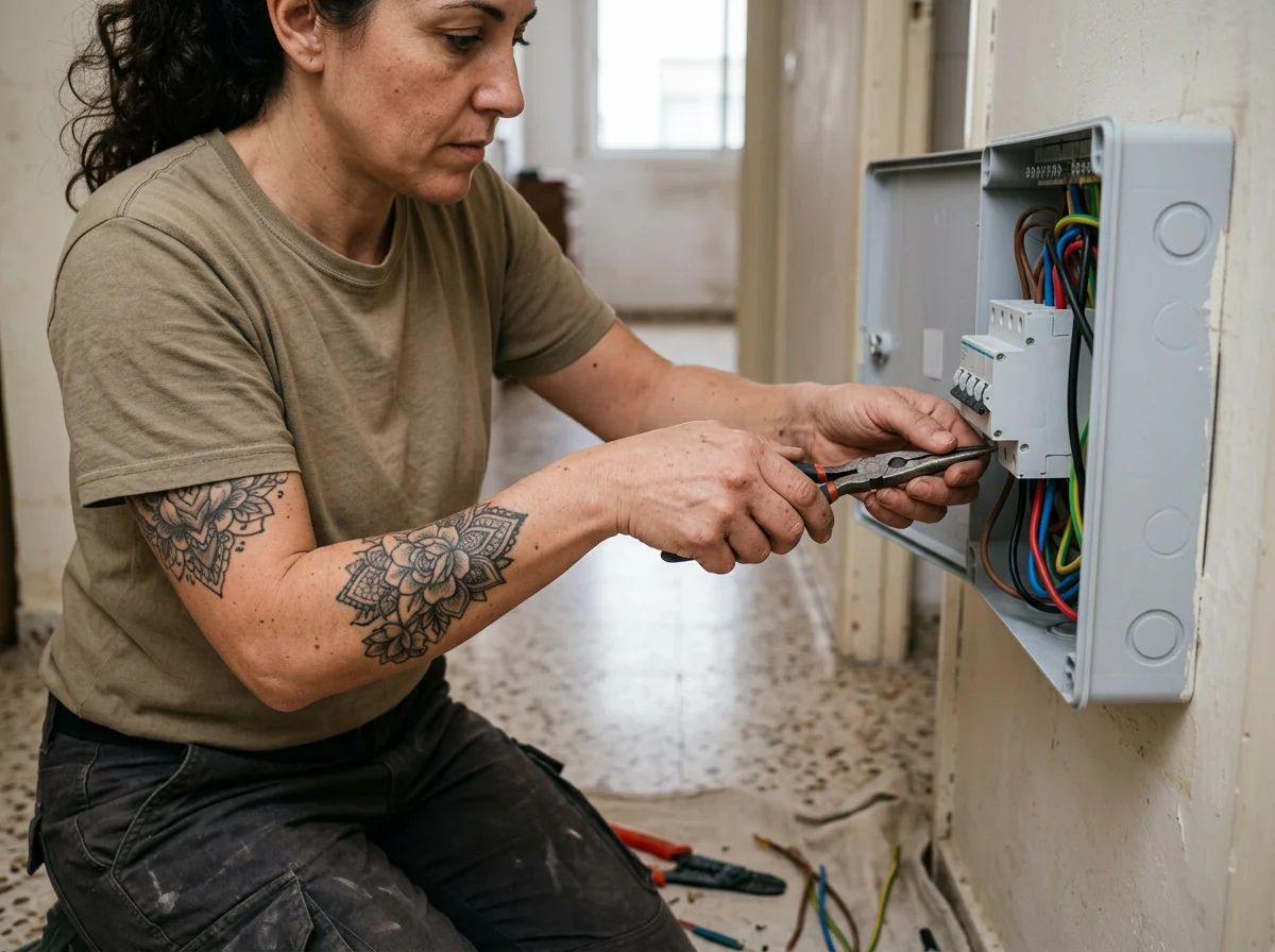 Electricistas en Algueña: conexión de un magnetotérmico