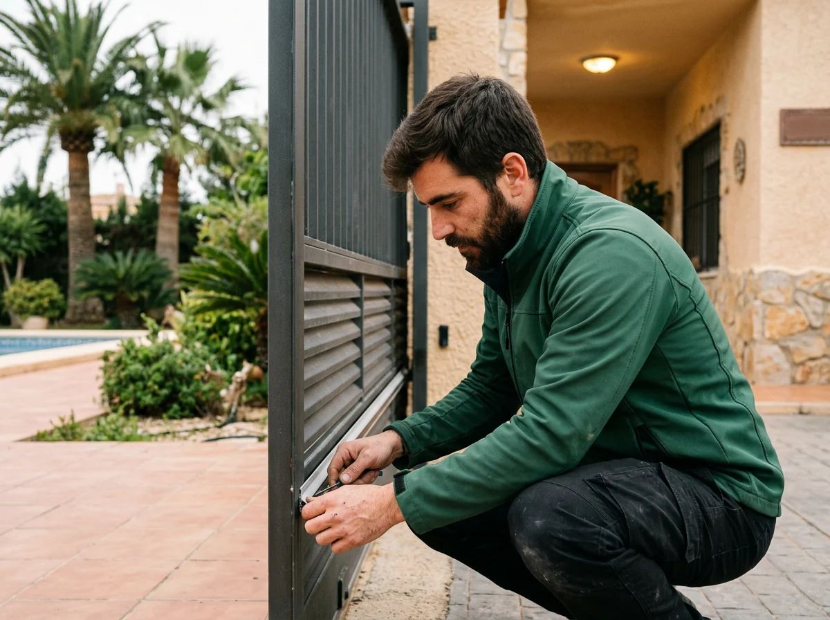Automatismos de puertas en Pilar de la Horadada: colocación de una banda de seguridad