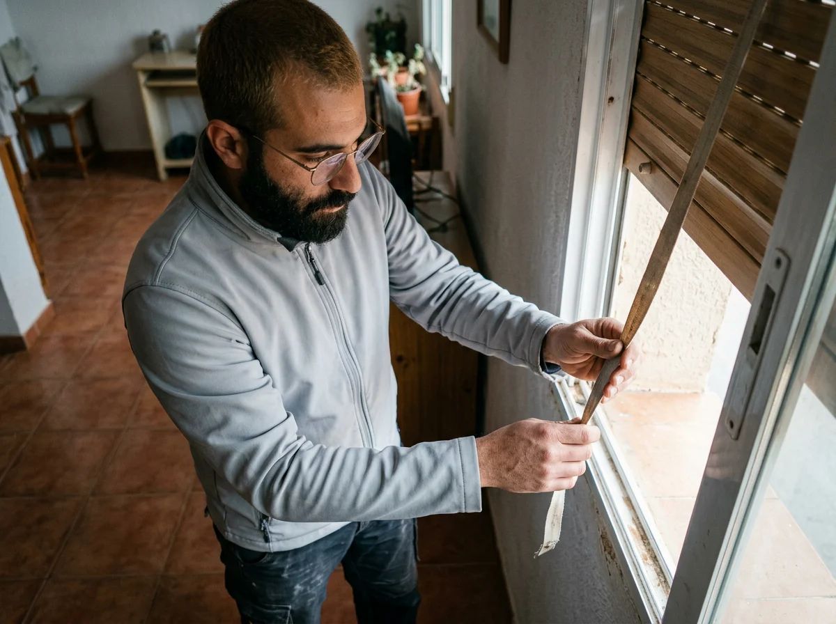 Reparación de persianas en San Isidro: prueba de la persiana reparada