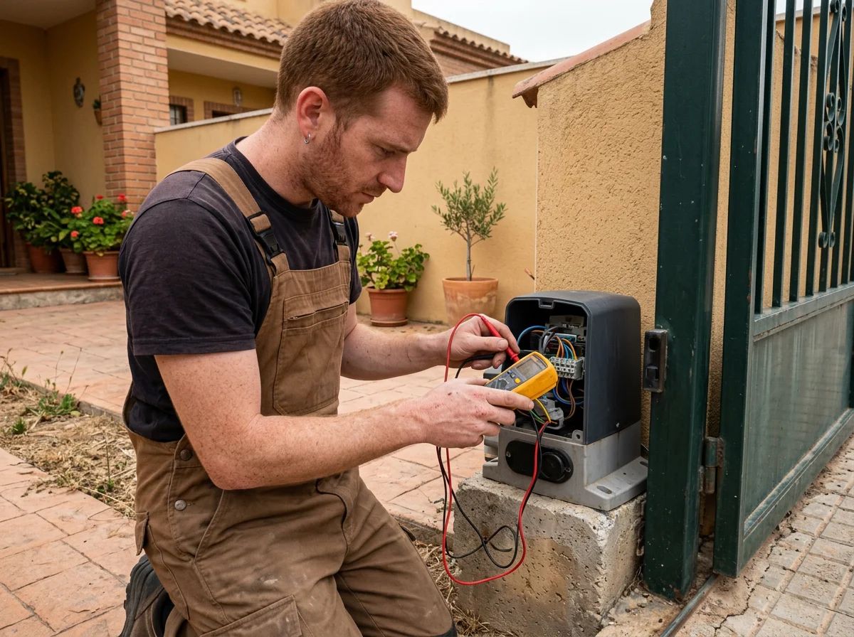 Automatismos de puertas en Monforte del Cid: medición del cableado del motor