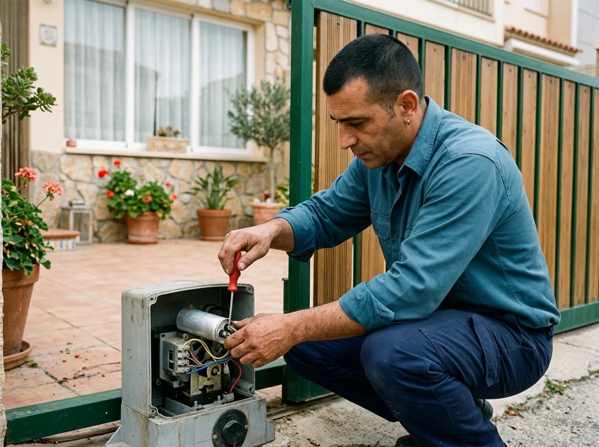 Automatismos de puertas en Agost: cambio del condensador del motor